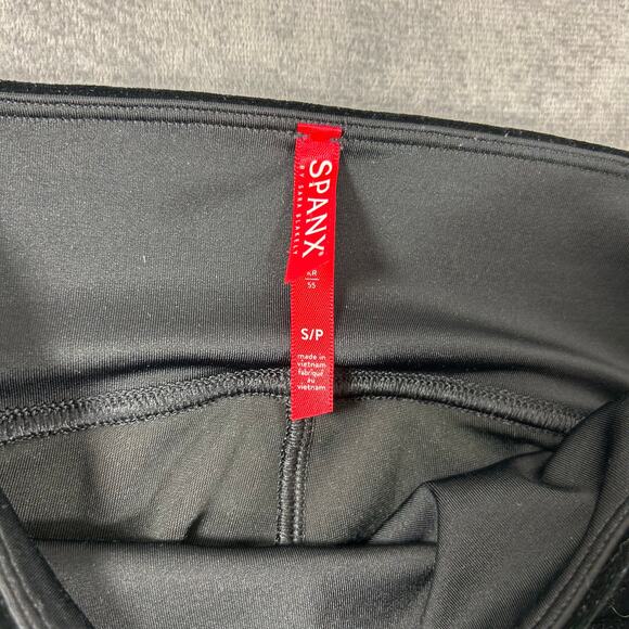 Spanx Women's Black Velvet Leggings size Small - Picture 3 of 4